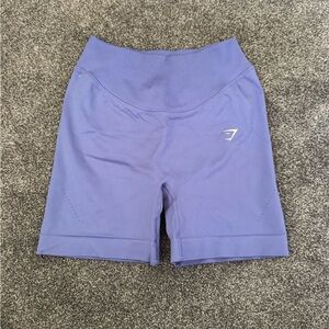 Gymshark Purple Bike Shorts High-Waisted Athletic Fit